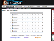 Tablet Screenshot of ligasdeguate.com